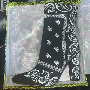 Bandana Print Bootie
